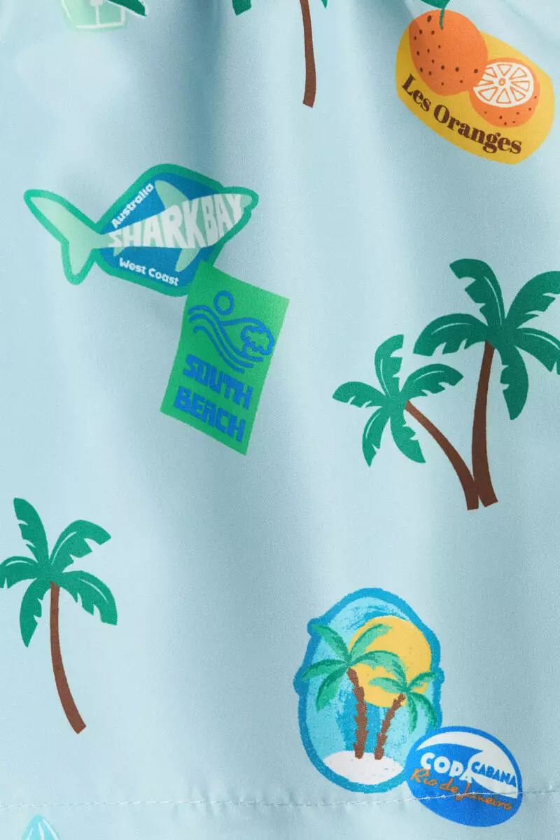 Printed swim shorts
