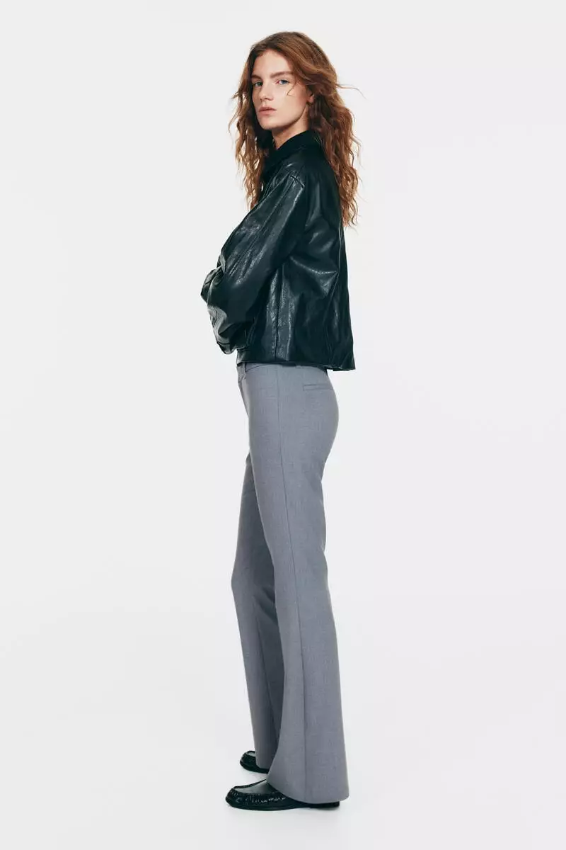 Flared tailored trousers