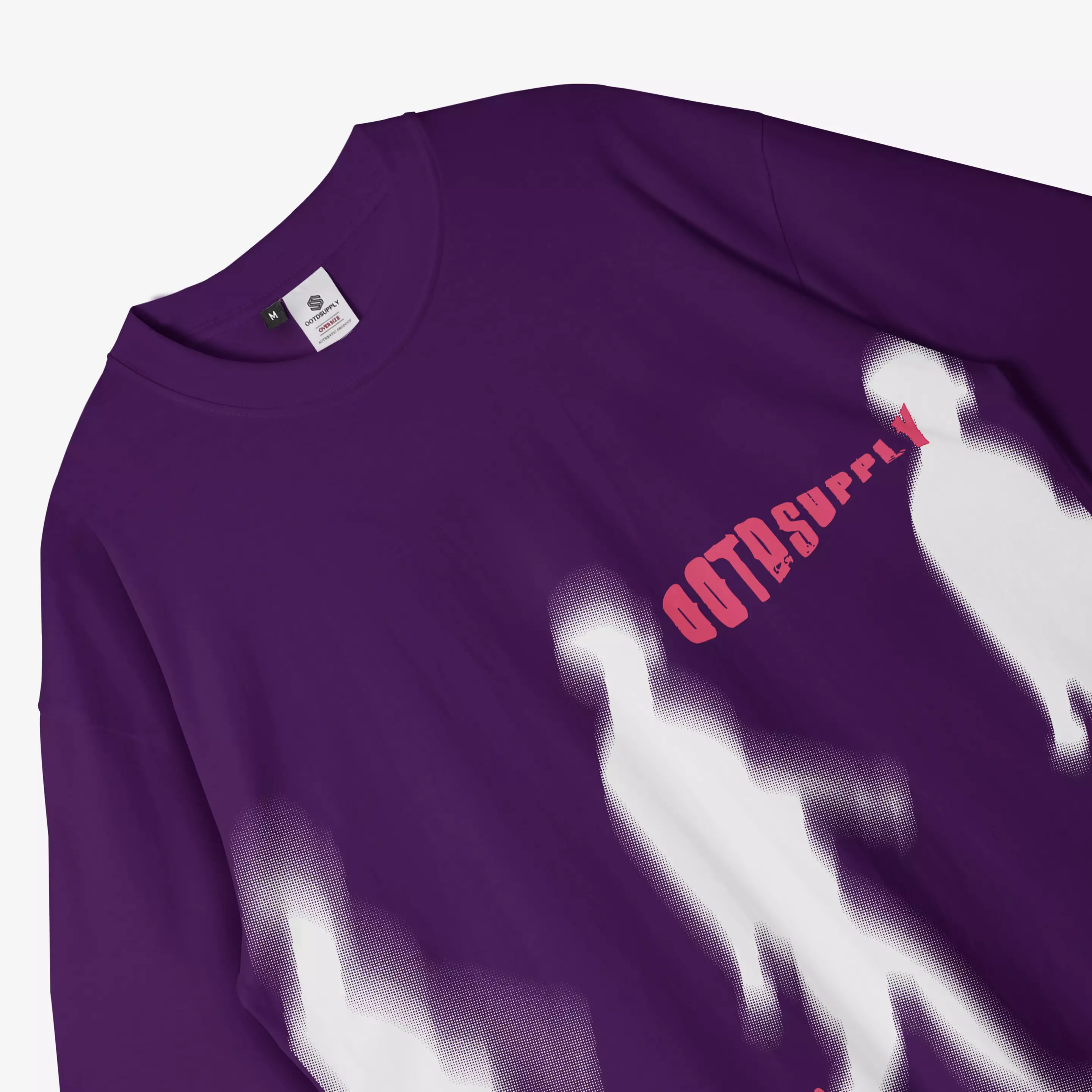 OOTDSUPPLY Oversized Tshirt Distortion Deep Colors l Kaos Oversize Pria dan Wanita OVZ167