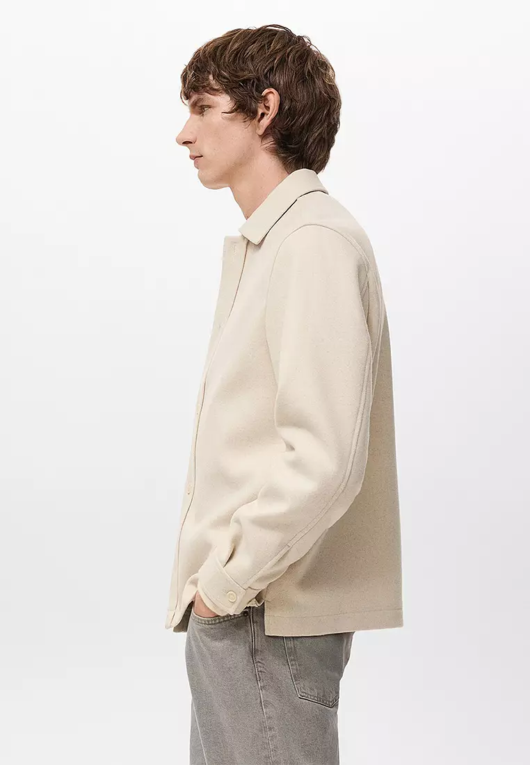 Wool Overshirt with Buttons