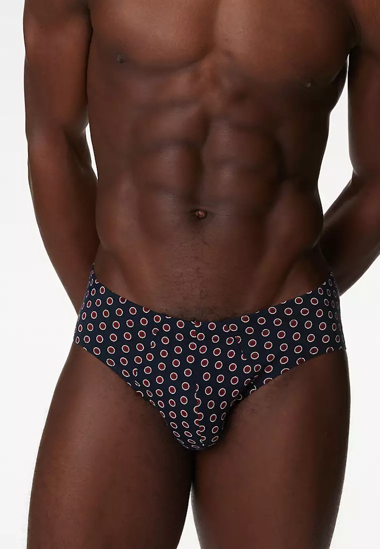 5Pk Pure Cotton Staynew™ Geometric Slips