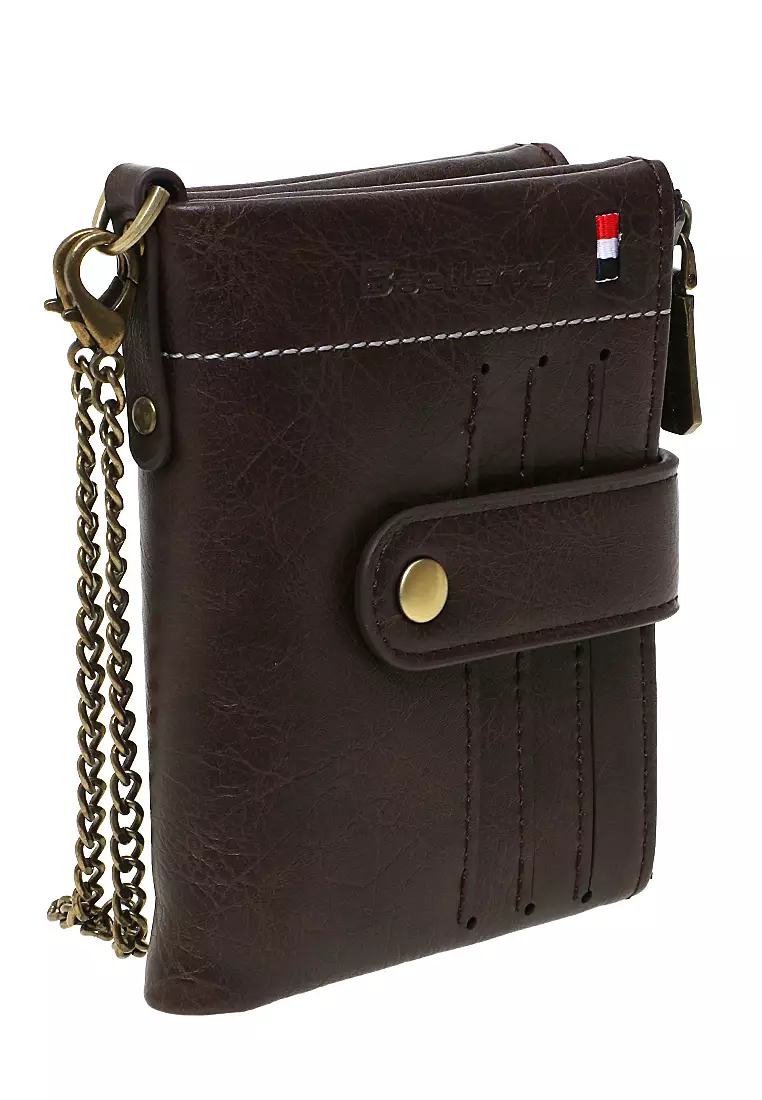 Dompet Pria Model Lipat Casual Wallet Staylish Design Many Slot Material Leather Kulit ORIGINAL