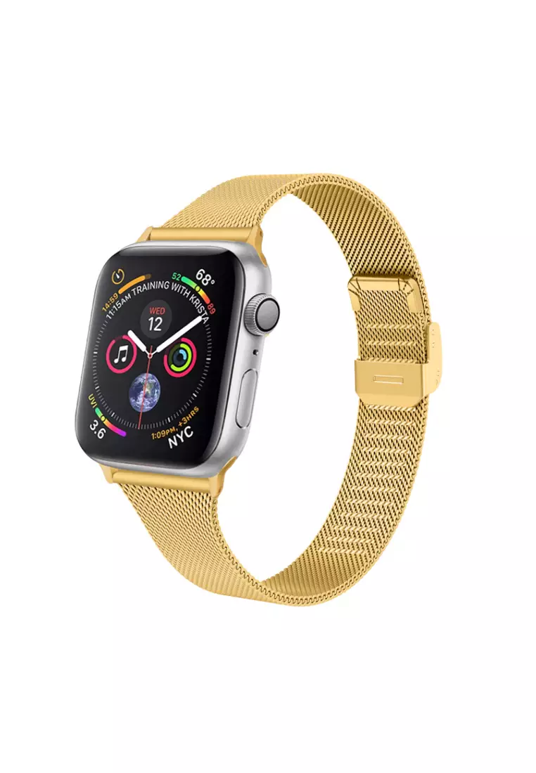 Buy Kings Collection Gold Stainless Steel Apple Watch Band 42MM