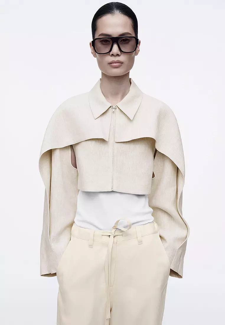 【新品未使用】dium. linen like layered jacket dium. linen like layered jacket