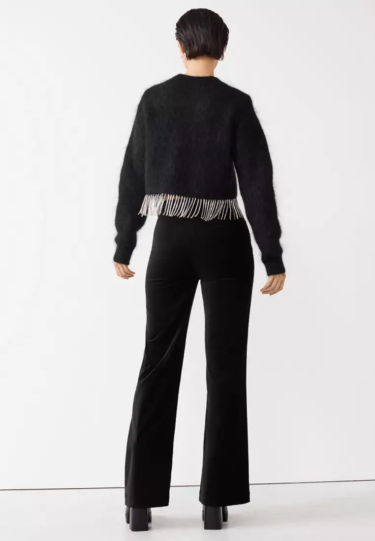 Velvet Flared Trousers