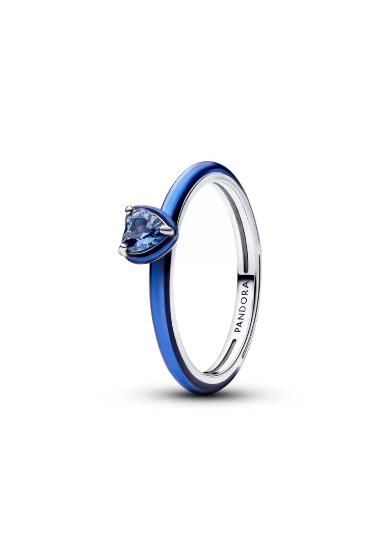 Pandora Blue Chakra Heart Ring