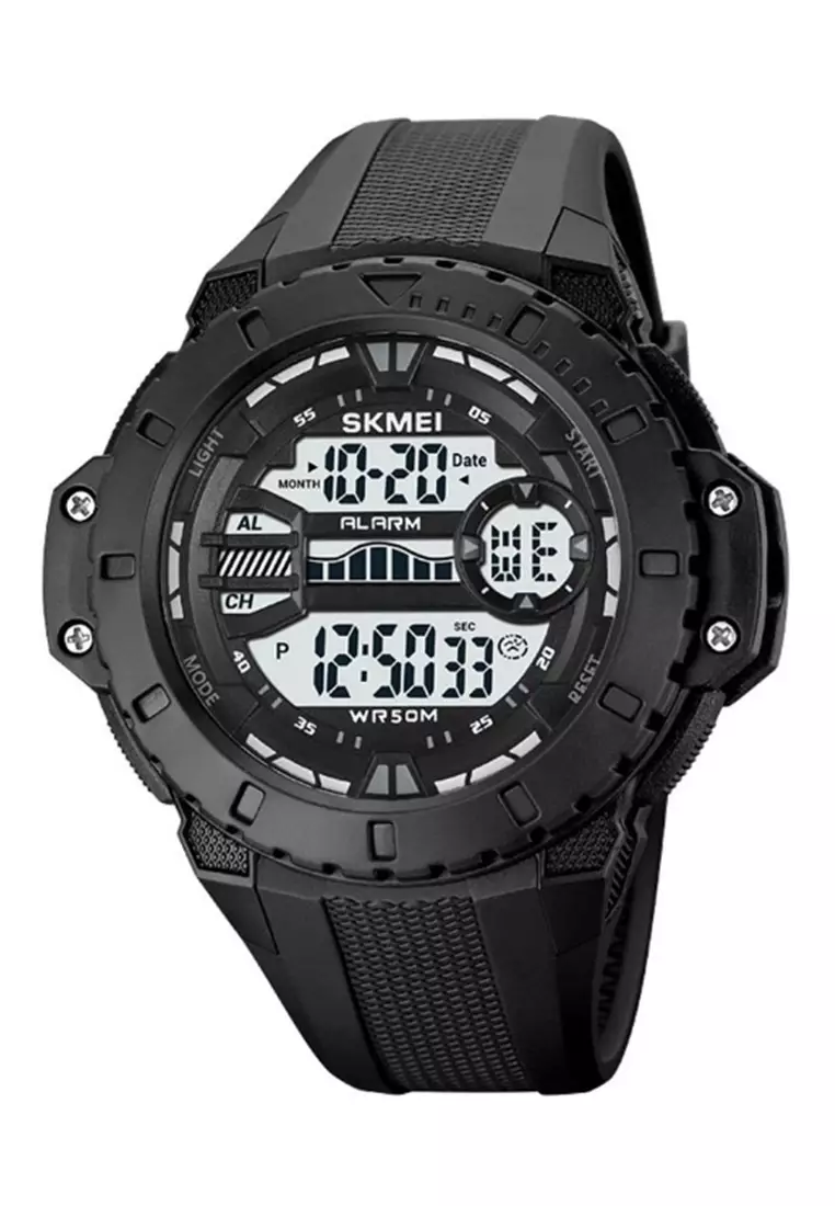 Jam Tangan Pria Digital Waterproof Many Function Strap Tali Material Silicone IR22 ORIGINAL