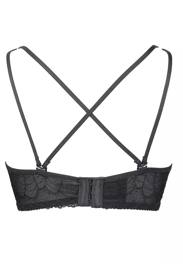 ZITIQUE Sexy Lace Seamless Non-wired Bra-Black 2024, Buy ZITIQUE Online