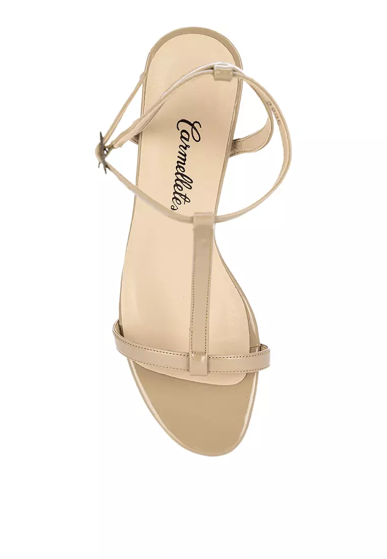 Patent T-strap Heels