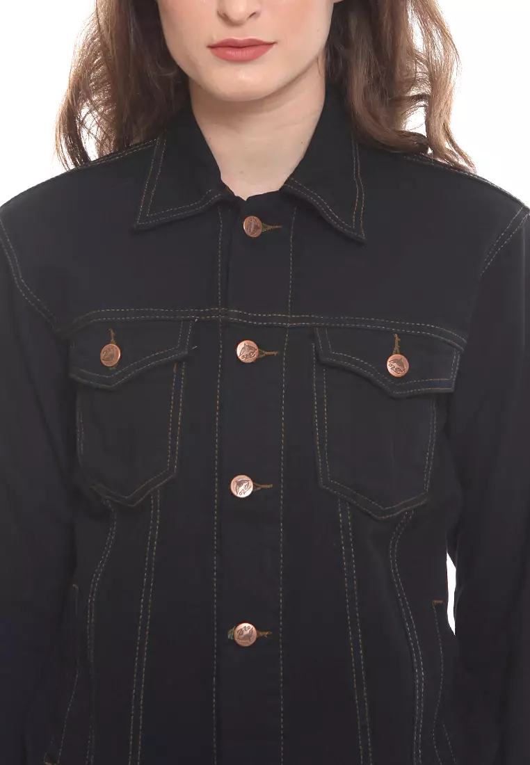 Jaket Denim Regular True Black JD2003