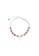 ZITIQUE silver Women's Strawberry Quartz Beads & Key Pendant Bracelet - Silver B8676ACCDD1128GS_1