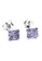 Elfi silver Elfi 925 Genuine Silver Stud Earrings SE-11M (Purple) 24125ACE699A20GS_1