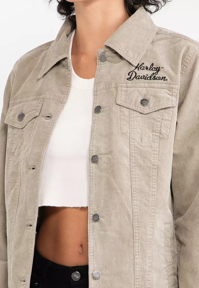 Harley davidson corduroy outlet jacket
