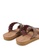 NOVENI brown Rhinestone Sandals E7558SH4540E95GS_3