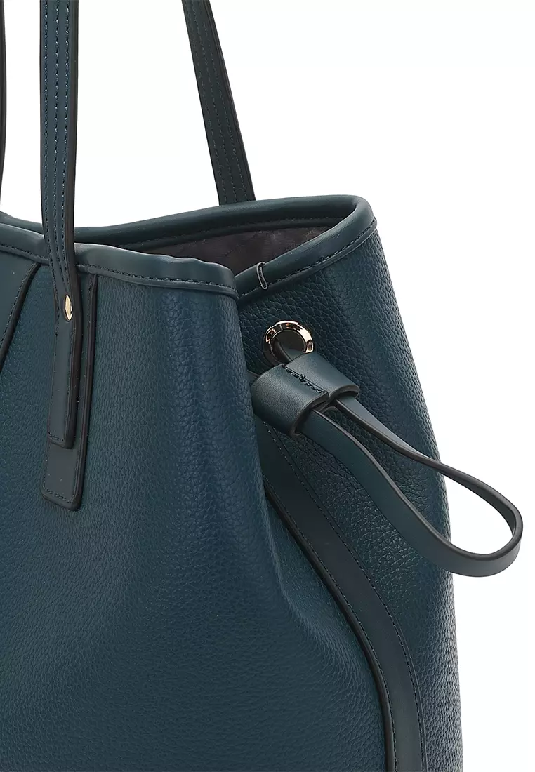 2-in-1 Tote Bag & Top Handle Bag - Blue