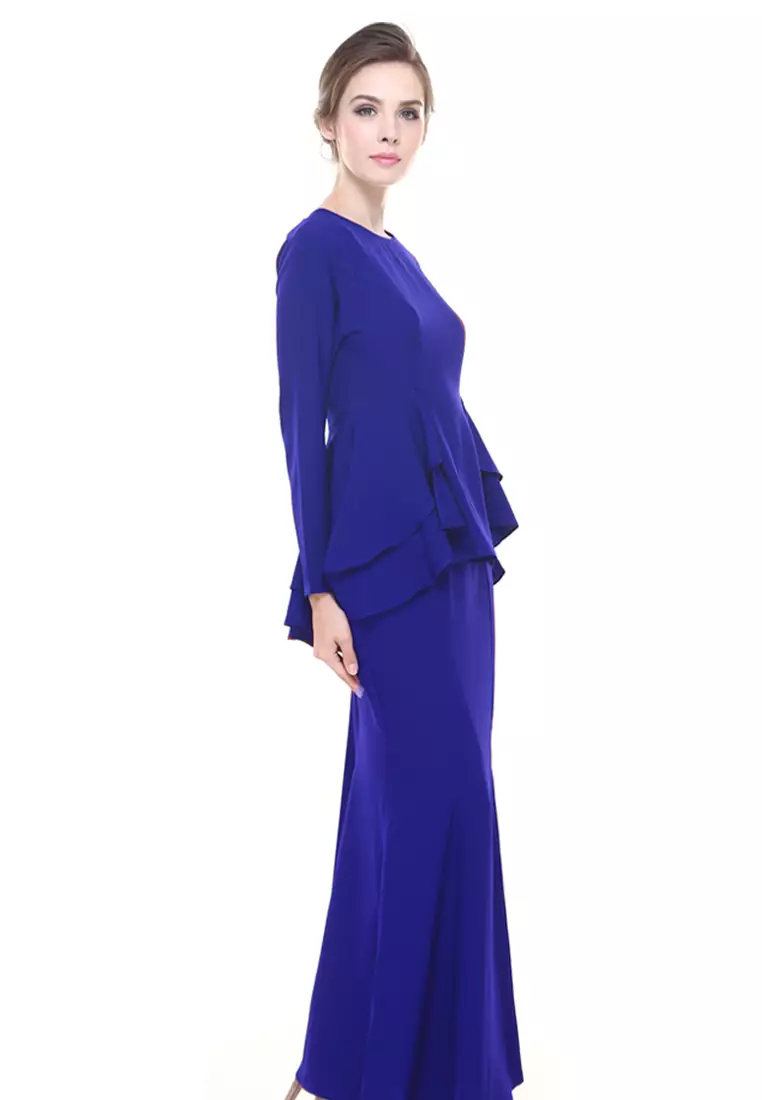 Lora Peplum in Royal Blue