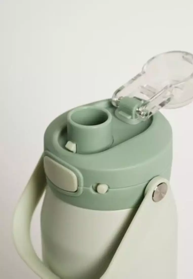 Oasis Ceramic Stainless Steel Triple Wall Capri Quick Release Drink Bottle 750ML - Mint Green