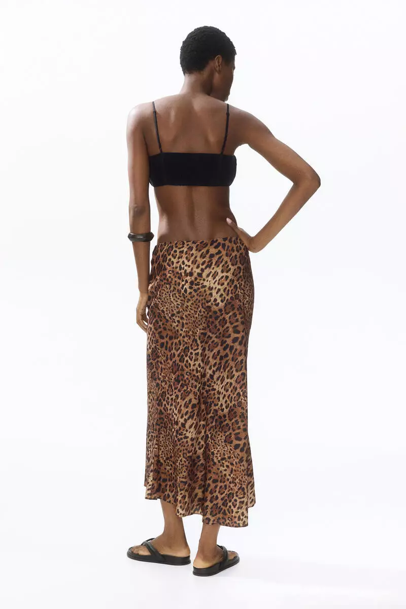 Satin slip skirt