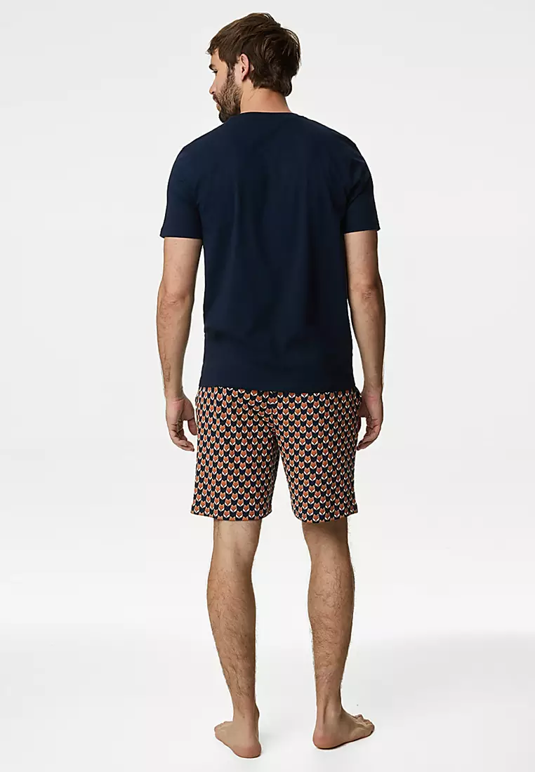 Pure Cotton Fox Print Pyjama Set