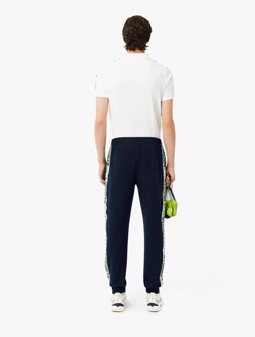 Tennis Logo Stripe Tracksuit Pants - Blue