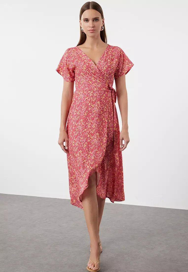 Zalora wrap dress top
