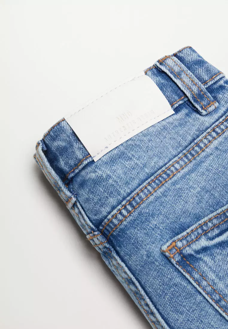 Rolled-Up Hem Denim Shorts