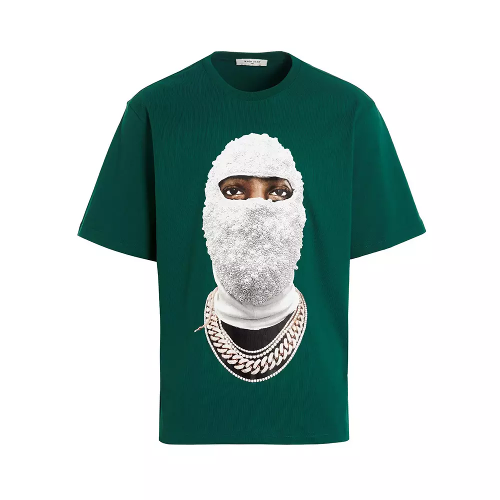 Ih Nom Uh Nit Future Mask & Logo T-Shirt Green