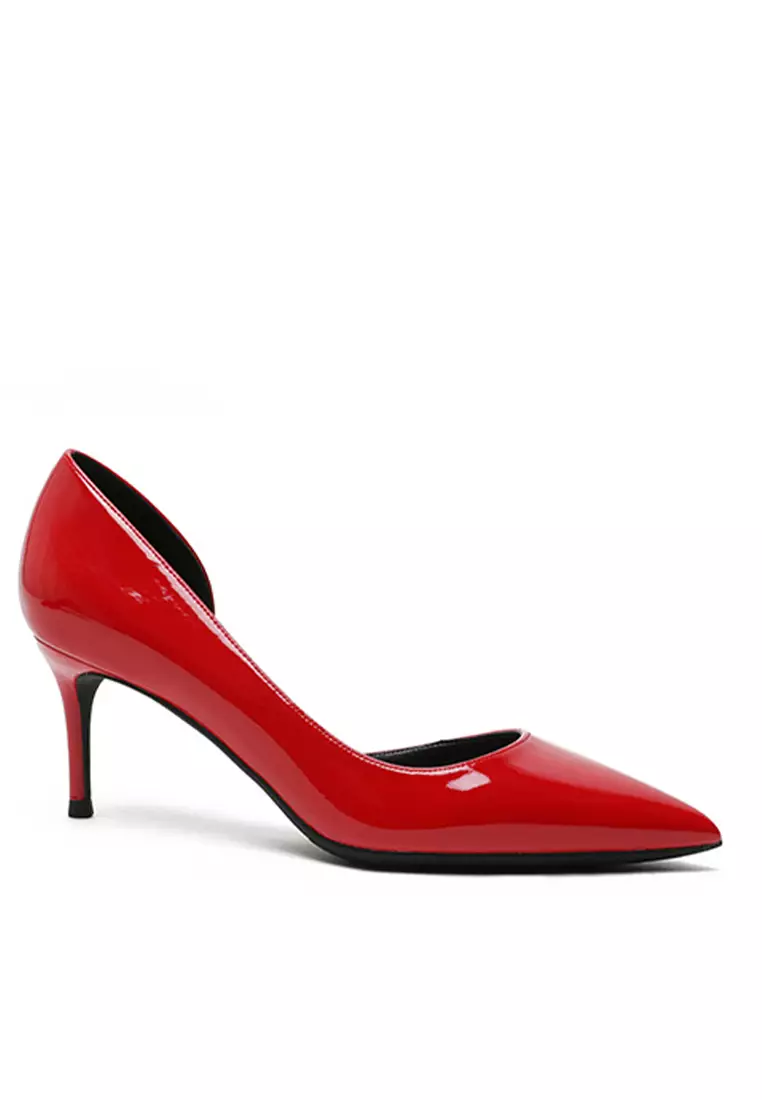 6CM Pointed Patent D'Orsay High Heel Shoes HZL164