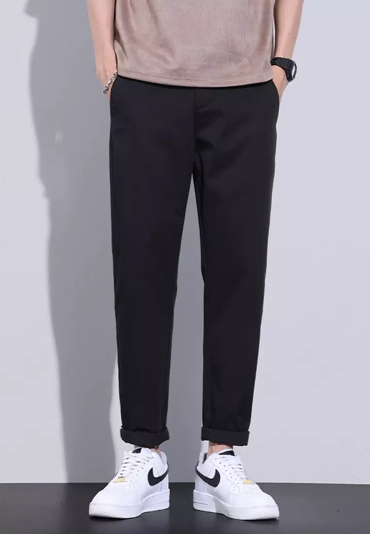 Black top chino pants