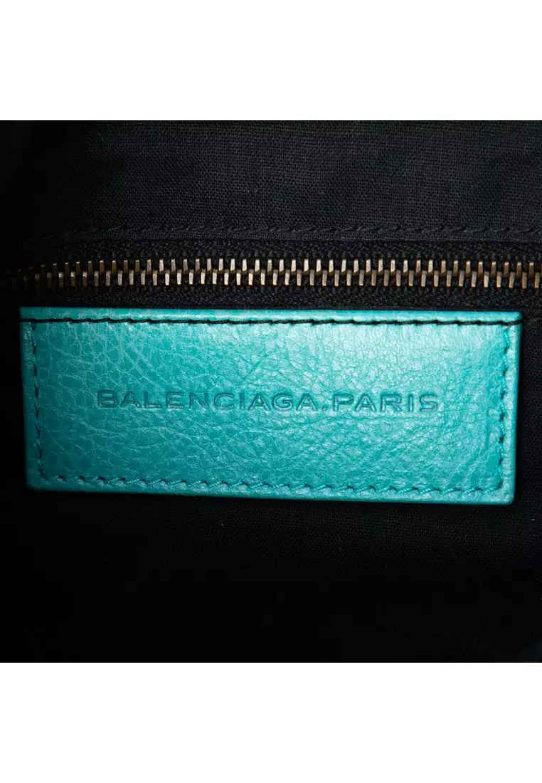 Pre-Loved Balenciaga Lambskin Motocross Classic Flat Crossbody