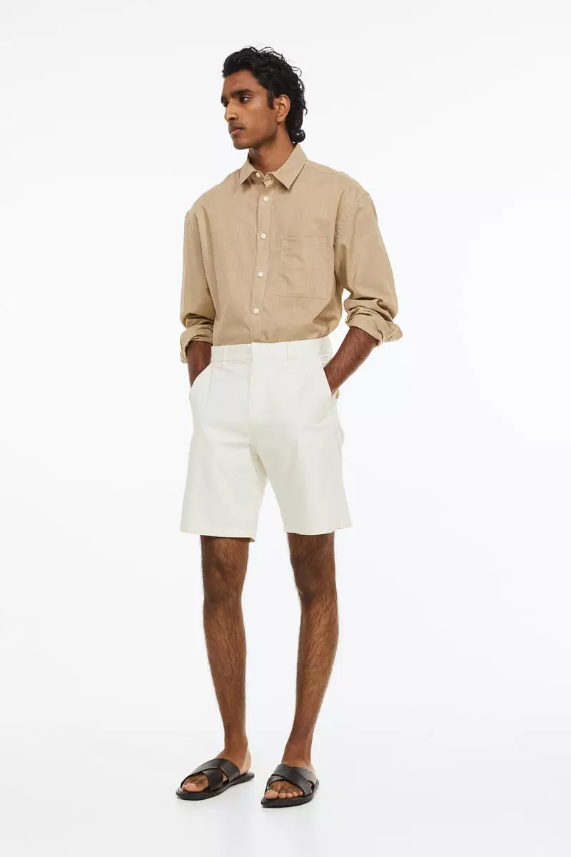 Loose fit cheap chino shorts