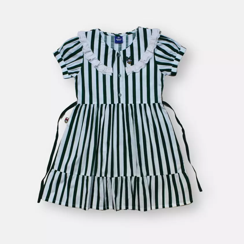 Dress Anak Perempuan Hijau/ Girls Dress Green/ Daisy Duck Girls Holiday