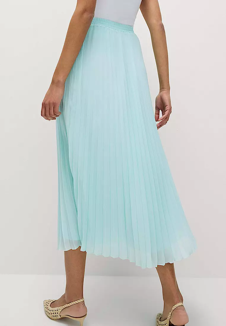Plissé Pleated Midaxi Skirt