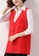 Twenty Eight Shoes red VANSA Knitted Vest Jacket  VCW-V3215558 9D5EAAAC29219AGS_3