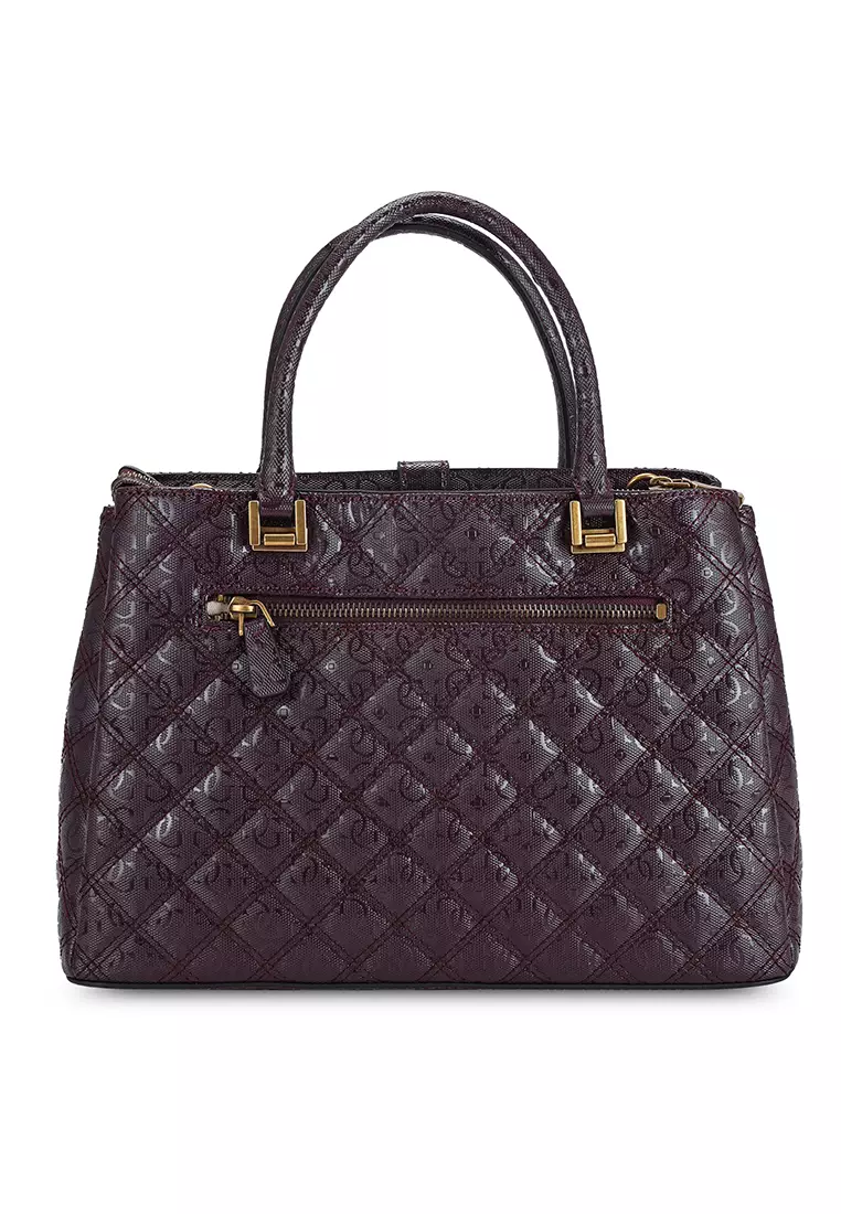 Guess gaia triple compartment satchel clearance