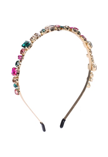 Shop Red S Revenge Rainbow Diamante Metal Hairband Online On Zalora Philippines