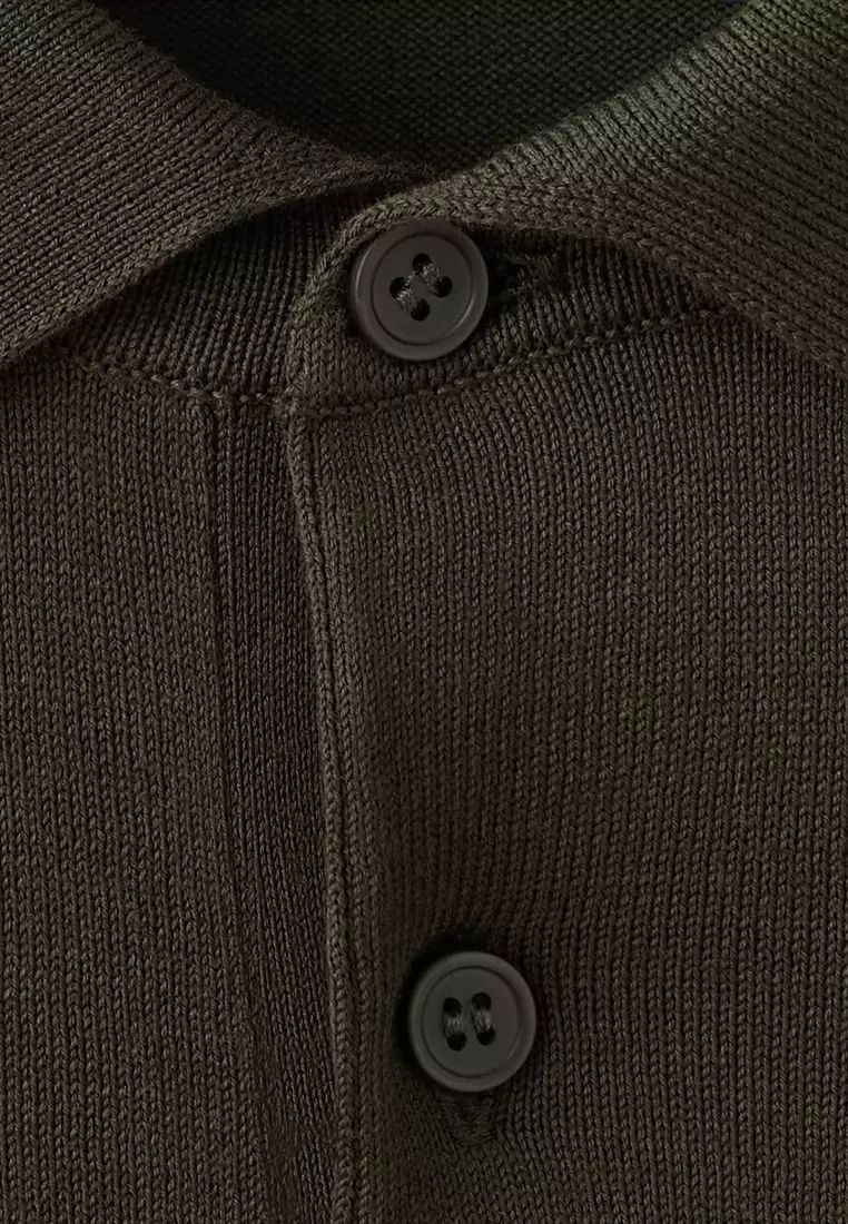100% Cotton Fine-Knit Polo Shirt