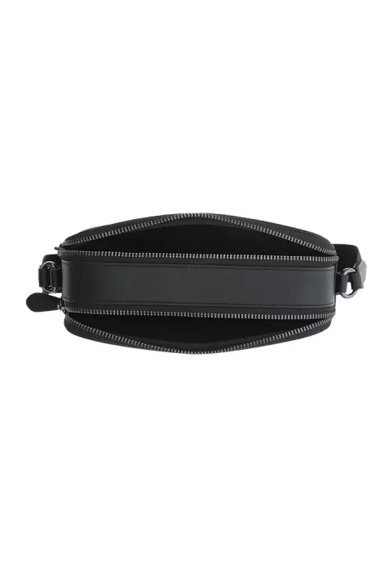 Graham Crossbody Bag In Signature Canvas Charcoal Black CV921