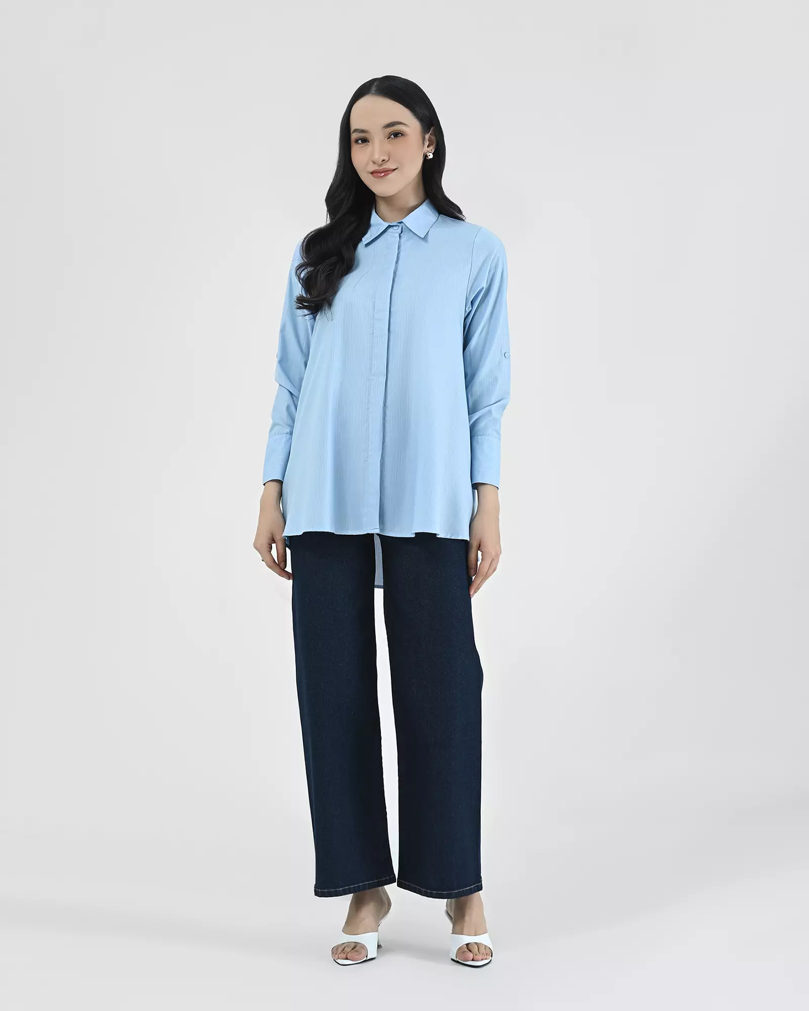 Geulis.id ARIANA TOP - Stripesskyblue