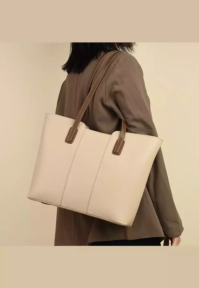 Minimalistic Chic Faux Leather Tote Bag