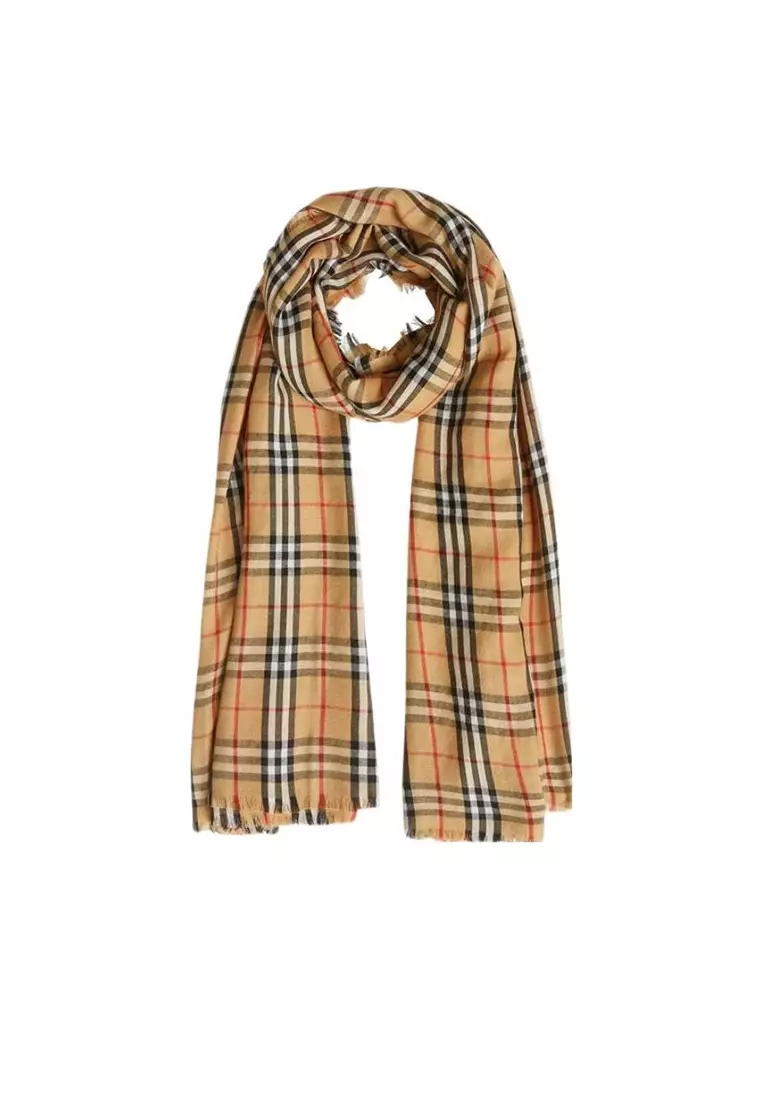 Burberry scarf silk on sale cashmere