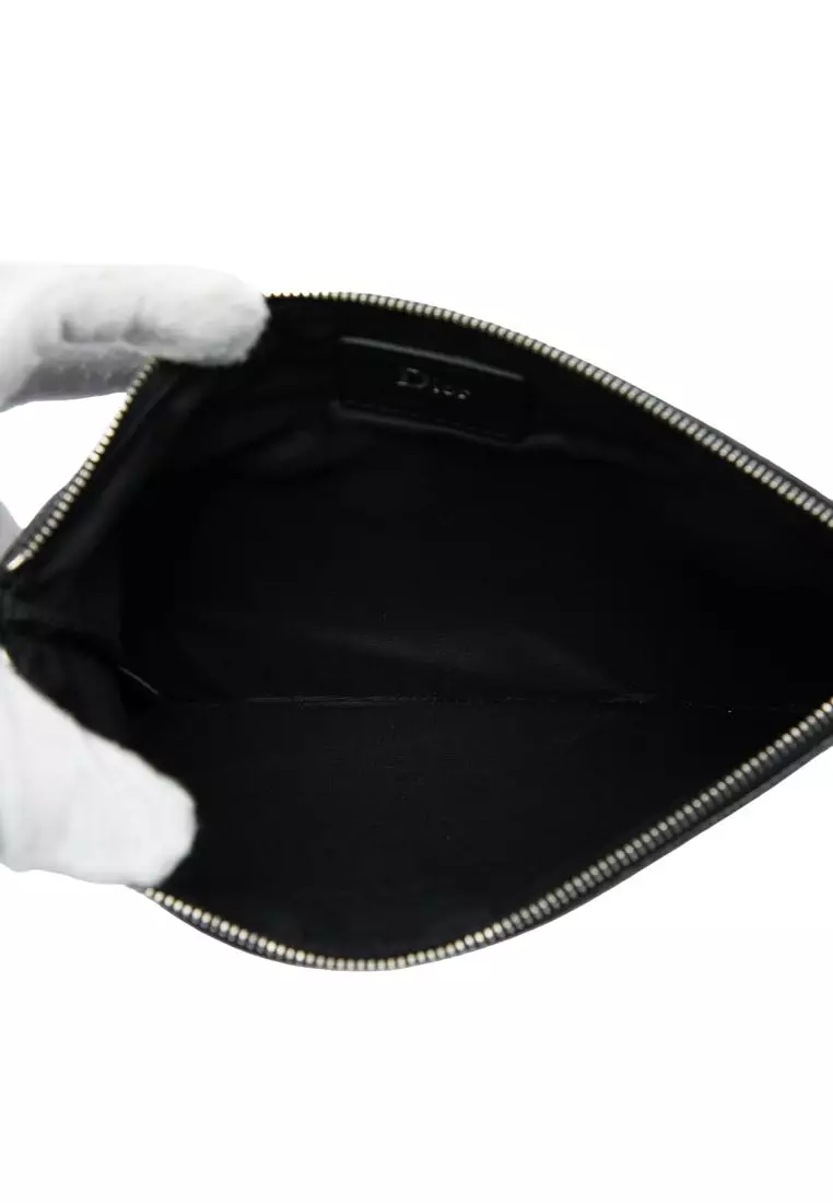 Pre-Loved Dior Grained Calfskin Atelier Clutch