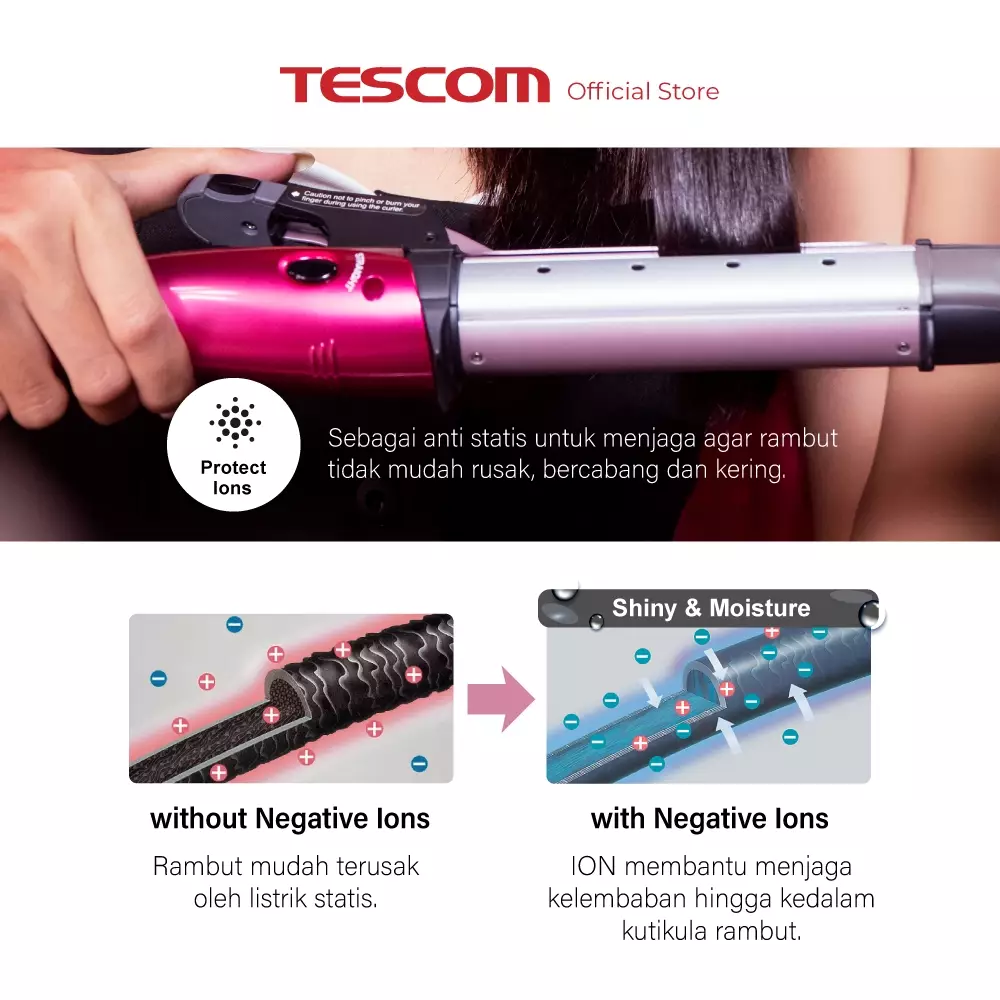 Paket Tescom Ion Hair Dryer NTID292 - Pengeriting Rambut NTIR1650