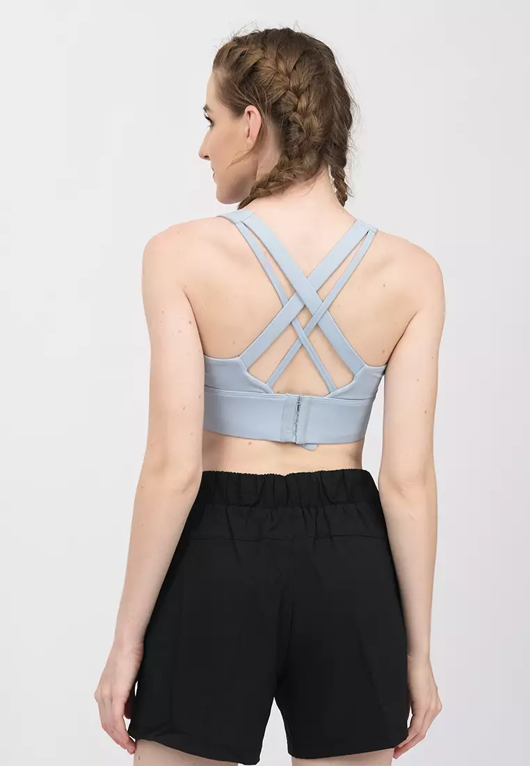 Fitwear - Sportbra Olahraga MINA CUTE MULTICROSS HOOK - BLUE