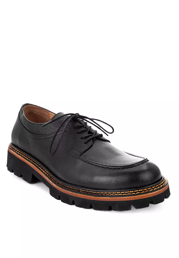 Discount on Bristol Shoes  shoes - SKU: Thomas Black Derby Shoes