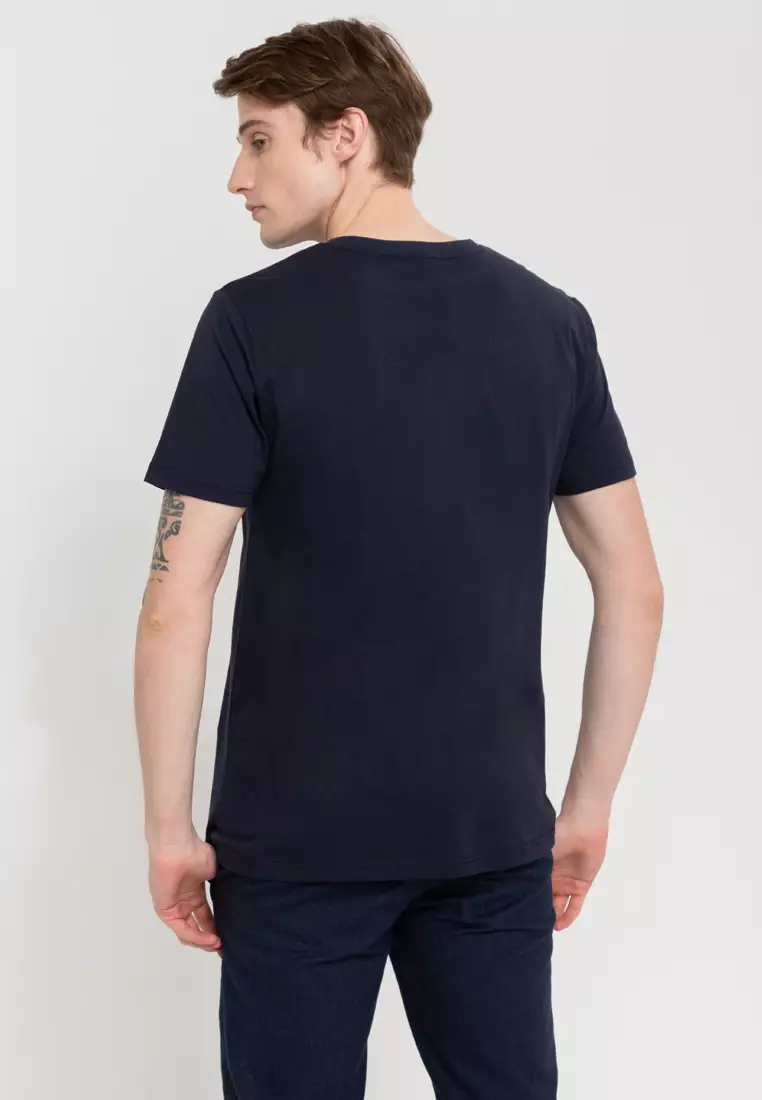 Round Neck Knit Pea T-Shirt