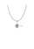 Glamorousky pink 925 Sterling Silver Fashion Romantic October Birthstone Heart Pendant with Pink cubic Zirconia and Necklace 9C511ACED2EDC8GS_2