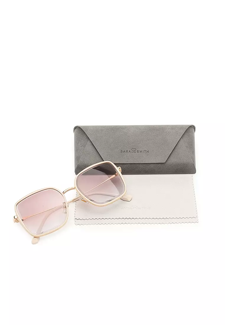 Unisex Fashion Sunglasses (Kacamata Hitam) - Krem / Putih