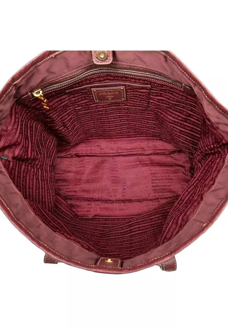 Pre-Loved Prada Tessuto Canapa Logo Tote