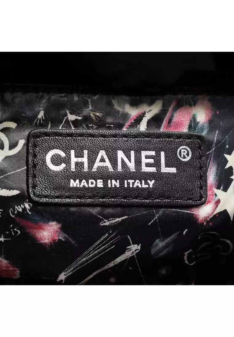 Pre-Loved Chanel Quilted Iridescent Calfskin Ground Control Flap Backpack